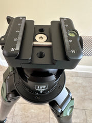 Fanaue ball head conversion kit with Innorel N52 ball head, adapter plate and MLOK 80 arca plate. Please specify what size adapter plate is needed 45 or 65mm