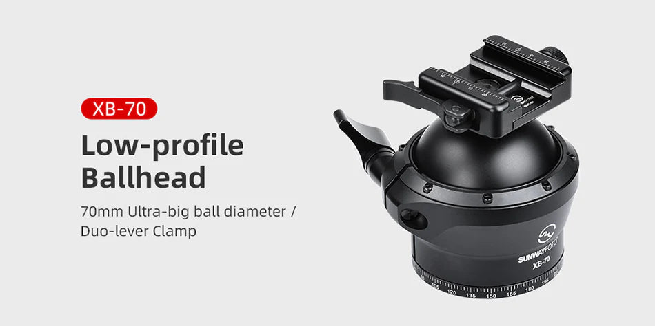 SUNWAYFOTO T4020CMLI Inverted Leg Tripod with XB-70 Ballhead and free MLOK 80 arca plate
