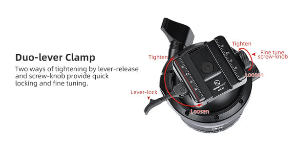 SUNWAYFOTO T4020CMLI Inverted Leg Tripod with XB-70 Ballhead and free MLOK 80 arca plate