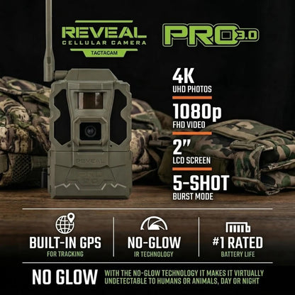 Tactacam 3.0 Pro @ Tactacam 2.0 solar panel Bundle