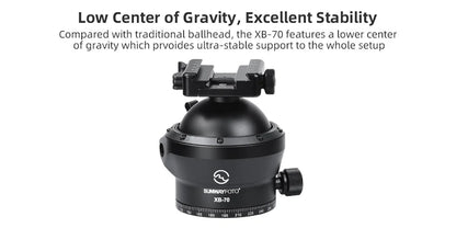 SUNWAYFOTO T4020CMLI Inverted Leg Tripod with XB-70 Ballhead and free MLOK 80 arca plate