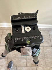 Fanaue ball head conversion kit with Innorel N52 ball head, adapter plate and MLOK 80 arca plate. Please specify what size adapter plate is needed 45 or 65mm