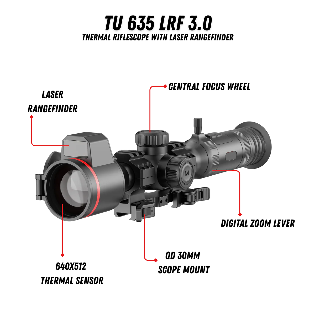 TU 635 LRF 3.0
Thermal Riflescope with LRF