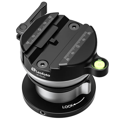 Fanaue conversion kit with Leofoto LB-75LRC leveling head and 65mm adapter plate