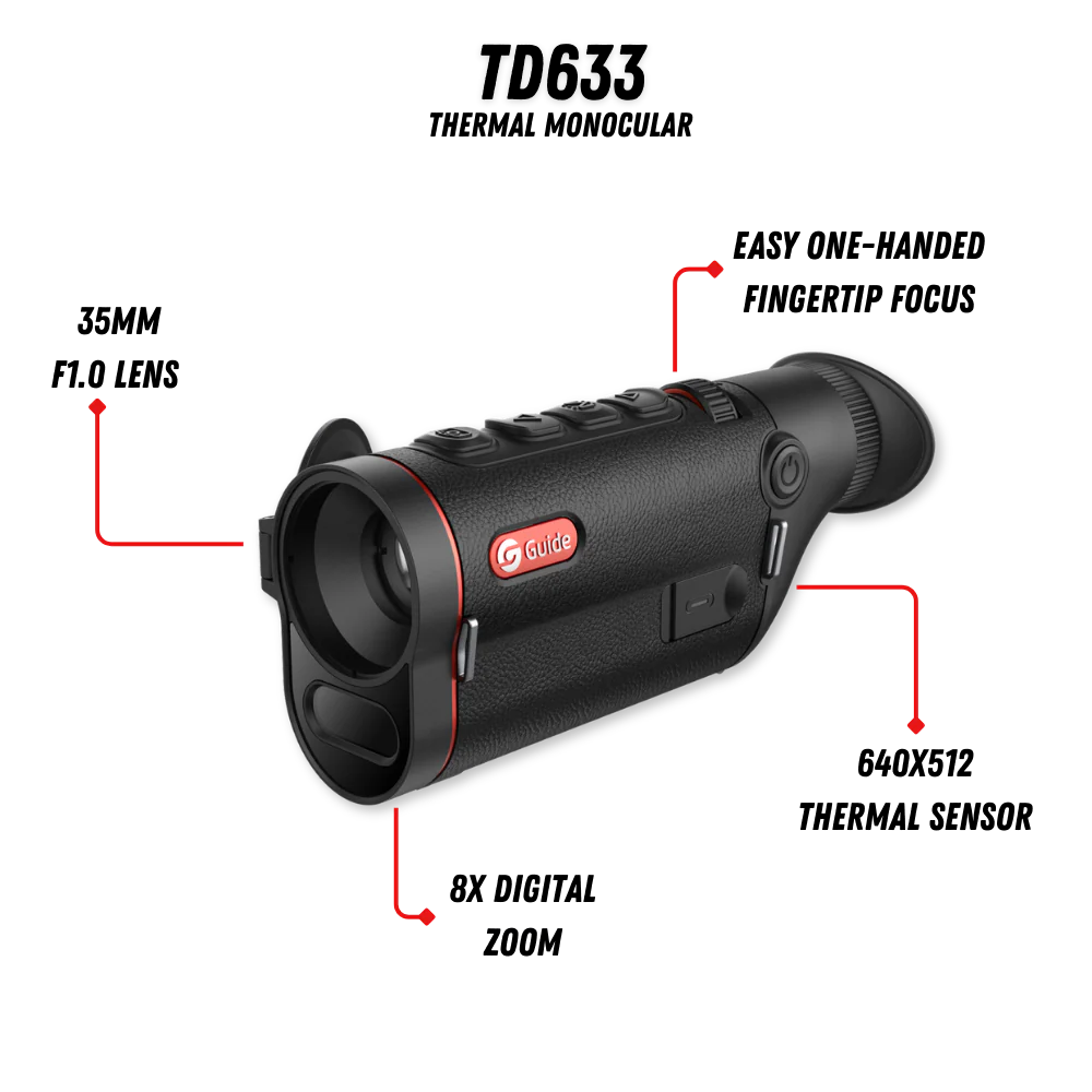 TD633 Thermal Monocular 2X 640x512 35mm