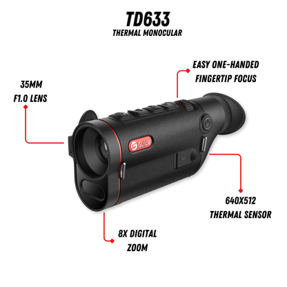 TD633 Thermal Monocular 2X 640x512 35mm