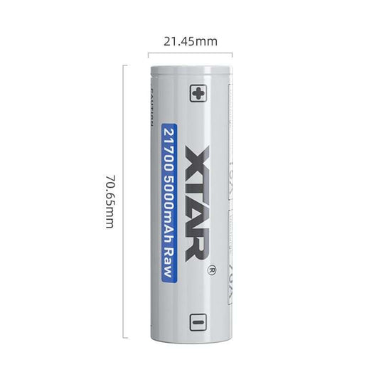 4 PACK  XTAR 21700 5000mAH