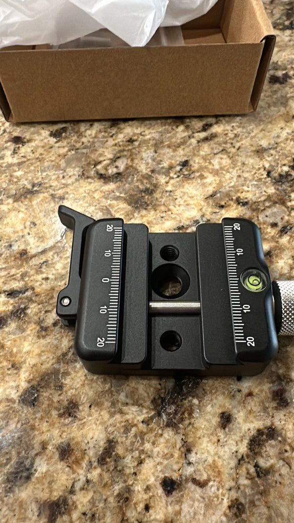 Evumo Arca/Picatinny QD clamp with MLOK 80 arca plate